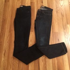 2 pairs of J BRAND jeans